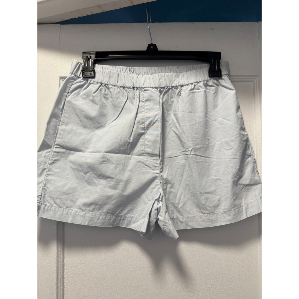 Wilfred Free Aritzia Light Blue Cotton Elastic Waist‎ Relaxed Shorts Small
